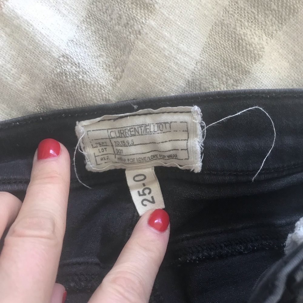 Current Elliott black jeans size 25